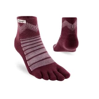 【Injinji】Outdoor戶外避震羊毛五趾短襪NX[石榴紅]NAA7508(避震款 五趾襪 短襪 羊毛襪 登山襪 中性款)