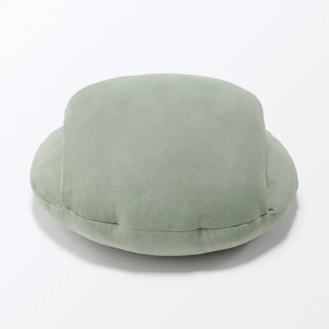 【MUJI 無印良品】午睡用柔軟多用途靠枕 成品尺寸:W35×L44×D22 cm(墨灰/淺米/薄荷綠)