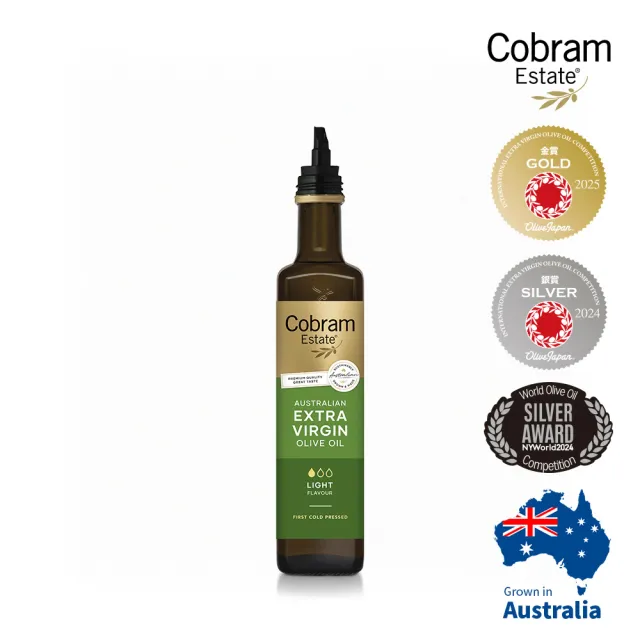 【Cobram Estate】特級初榨橄欖油-細緻風味Light 375ml