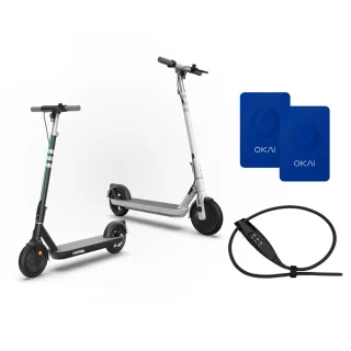 【SoMo Club】輕量款電動滑板車(小藍卡x2+車鎖x1)