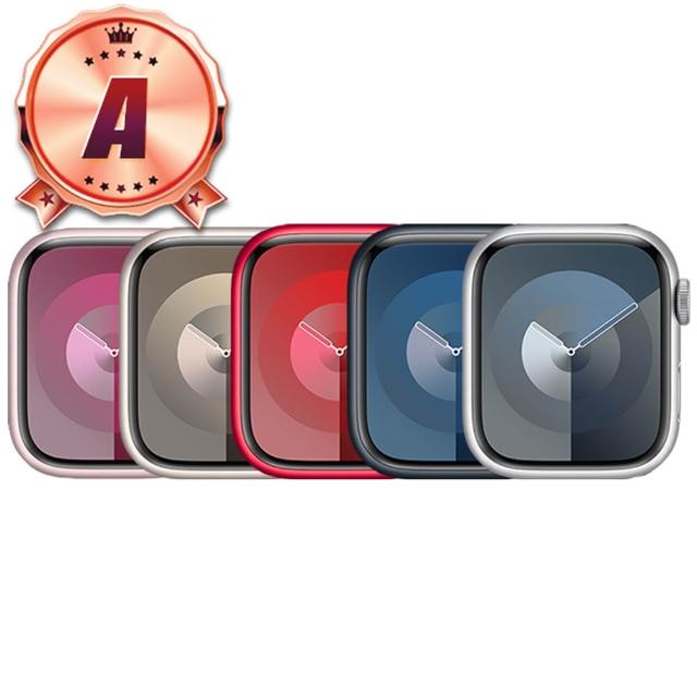 【Apple】B+級福利品 Watch Series 9 LTE 45mm 鋁金屬 智慧型手錶(贈市值2080超值配件大禮包)
