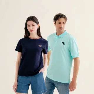 【Arnold Palmer 雨傘】男女裝-經典雨傘LOGO休閒短袖上衣(多色)