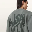 【ALLSAINTS】ORLANDO 純棉寬鬆LOGO長袖衛衣-綠 M058NB(寬鬆版型)