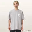 【ALLSAINTS】ORLANDO 純棉寬鬆LOGO短袖T恤-灰 M066PC(寬鬆版型)