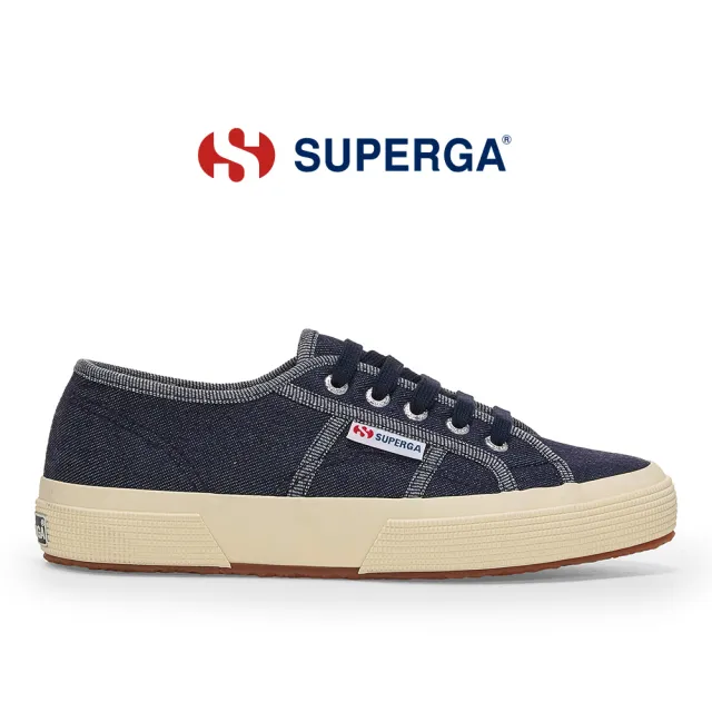 【SUPERGA】休閒鞋 女鞋 2750 經典系列 牛仔風格 深藍 S8144SW-A0O
