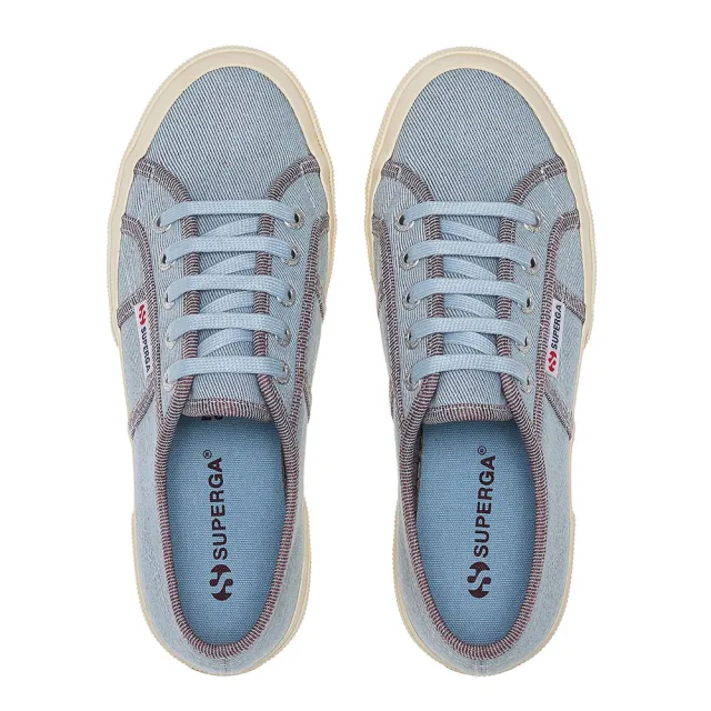 【SUPERGA】休閒鞋 女鞋 2750 經典系列 牛仔風格 淺藍 S8144SW-A0V