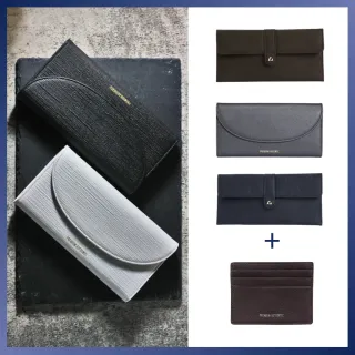 【Premium Authentic】PA．真皮經典長夾禮盒-買1送1(PA 真皮 牛皮 長夾 皮夾 送禮)