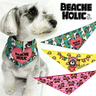 【Beache Holic】日本製Beache狗狗HOLIC條紋頭巾