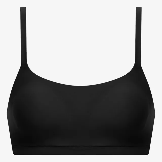 【Chantelle 仙黛爾】Soft Stretch.涼感無痕透氣無鋼圈輕運動內衣 黑色.16A20_011(超強彈力.超包覆)