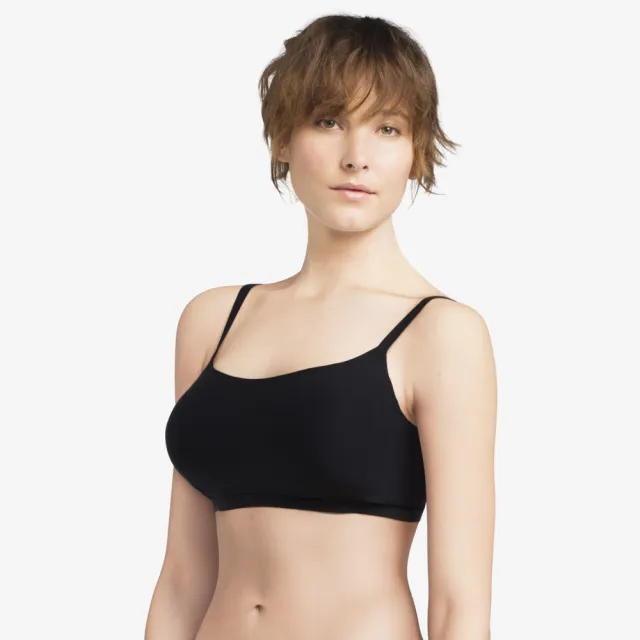 【Chantelle 仙黛爾】Soft Stretch.涼感無痕透氣無鋼圈輕運動內衣 黑色.16A20_011(超強彈力.超包覆)