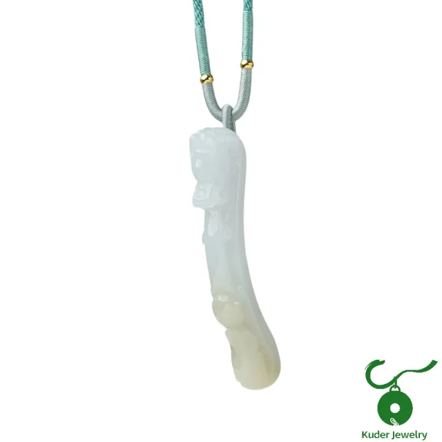 【K.D.J 圓融珠寶】天然A貨翡翠 冰糯 望子成龍墜飾