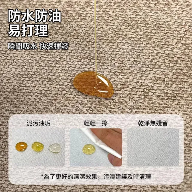 【LZQ】日式亞麻吸水防滑地墊 50X80+50X160CM 防油廚房地墊 耐磨刮泥腳踏墊 玄關地墊 防貓抓地毯