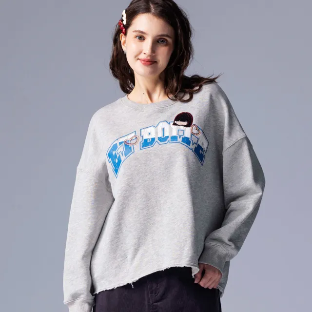 【BLUE WAY】女裝 斑駁感印花刺繡LIZ 長袖 上衣- ETBOITE箱子