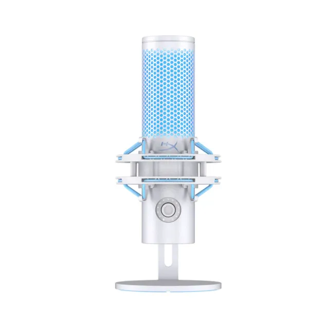 【HyperX】QuadCast 2 - USB 電競麥克風 雪白藍光色(AN1D9AA)