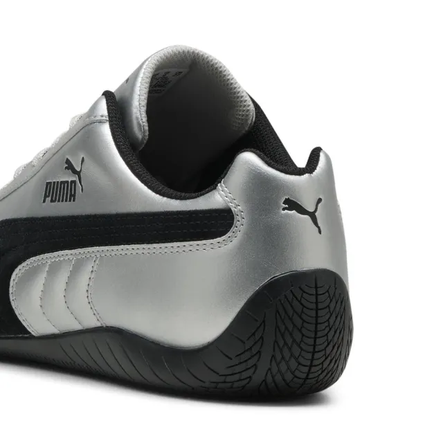 【PUMA官方旗艦】Speedcat Metallic 賽車運動鞋 男女共同 40368901(男鞋 女鞋 休閒鞋 賽車鞋 薄底鞋 銀色)