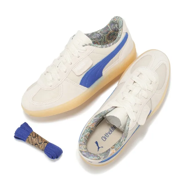 【PUMA】休閒鞋 Palermo Bomber 男鞋 女鞋 米色 藍 麂皮 復古(401365-01)