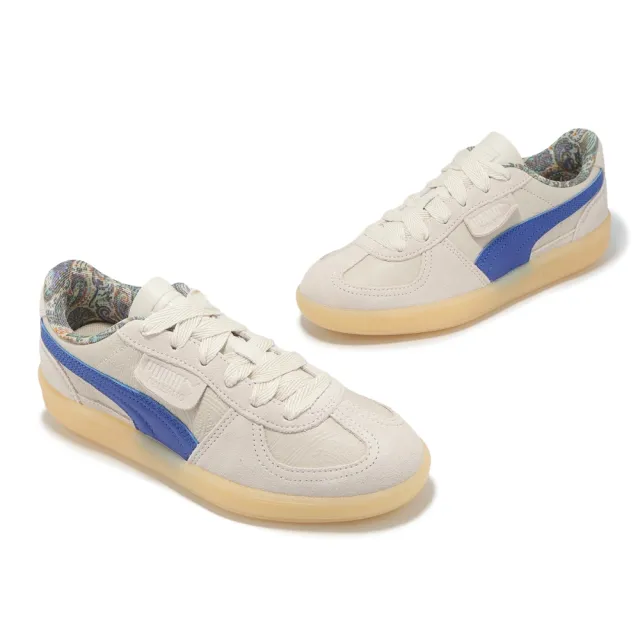 【PUMA】休閒鞋 Palermo Bomber 男鞋 女鞋 米色 藍 麂皮 復古(401365-01)