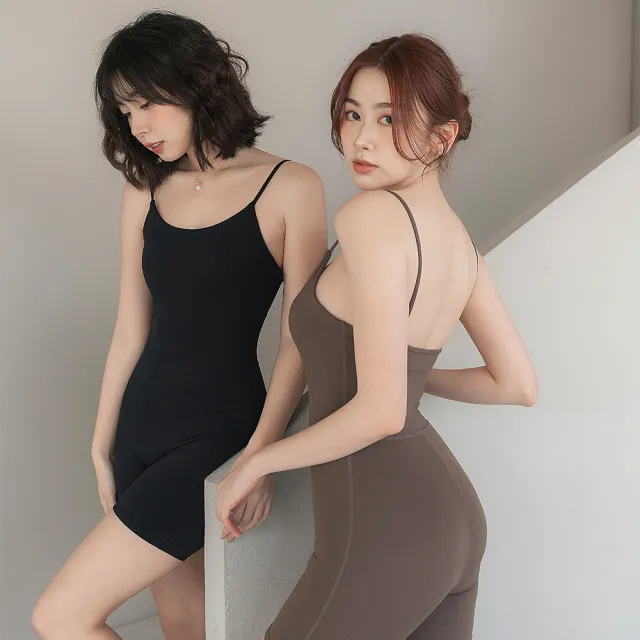 【SeasonsBikini】運動連身瑜珈褲裝-B1023(休閒質感運動連身彈性瑜珈褲裝)