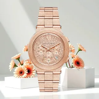 【Michael Kors】MK Billie 三眼計時手錶 女錶-40mm 聖誕節 送禮 交換禮物(MK7557)