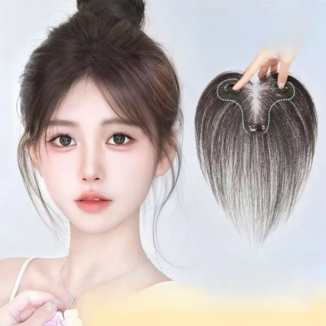 【LEEHER】女生假髮/T型髮片/補髮片/隱形無痕/髮際線救星/法式瀏海/胎毛瀏海/瀏海假髮/髮片/拯救