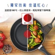 【Tefal 特福】鈦合金強化 極巧系列不沾鍋3件組(28cm炒鍋+26cm深平底鍋+鍋鏟)