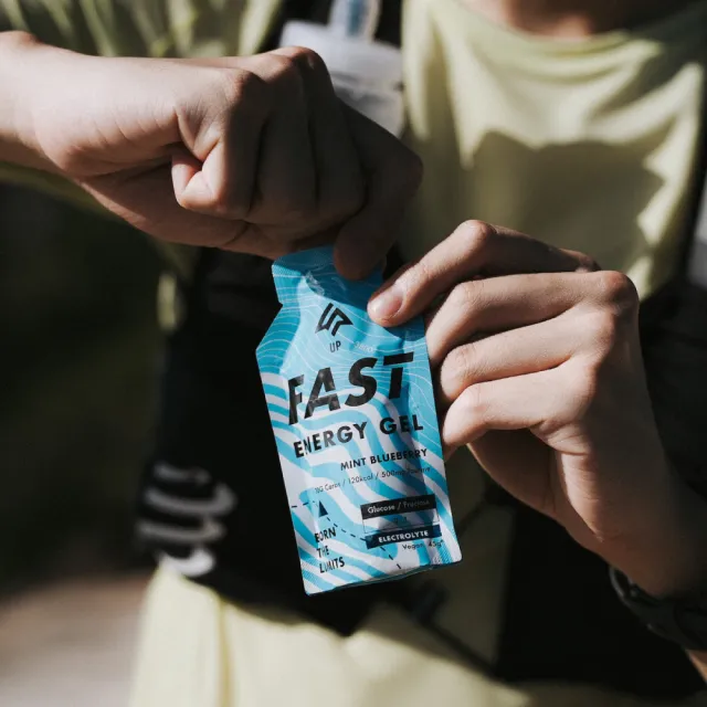 【UP Sports】UP FAST 能量果膠-沁涼藍莓風味45g*10包
