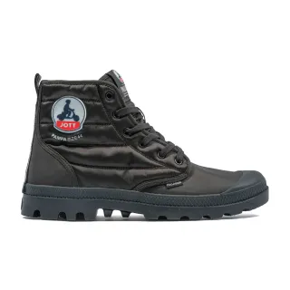 【Palladium】PAMPA HI DARE RHONA JOTT隆河聯名羽絨軍靴/休閒鞋-男鞋/女鞋-永夜黑(79204-008-M)