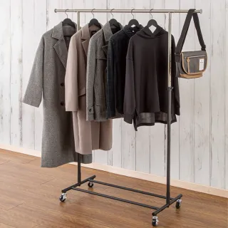 【NITORI 宜得利家居】伸縮吊衣桿 單桿YB2c01 BK(伸縮吊衣桿 伸縮 吊衣桿 YB2c01)