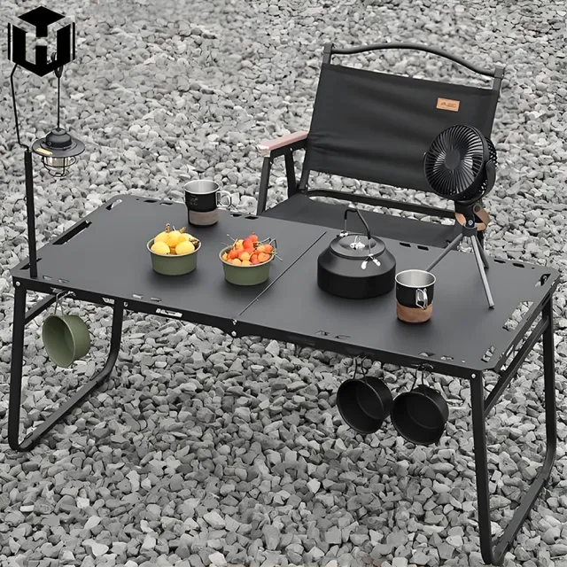 【MINE 家居】露營桌 野營戰術桌 90*60(餐桌/摺疊桌/露營桌)