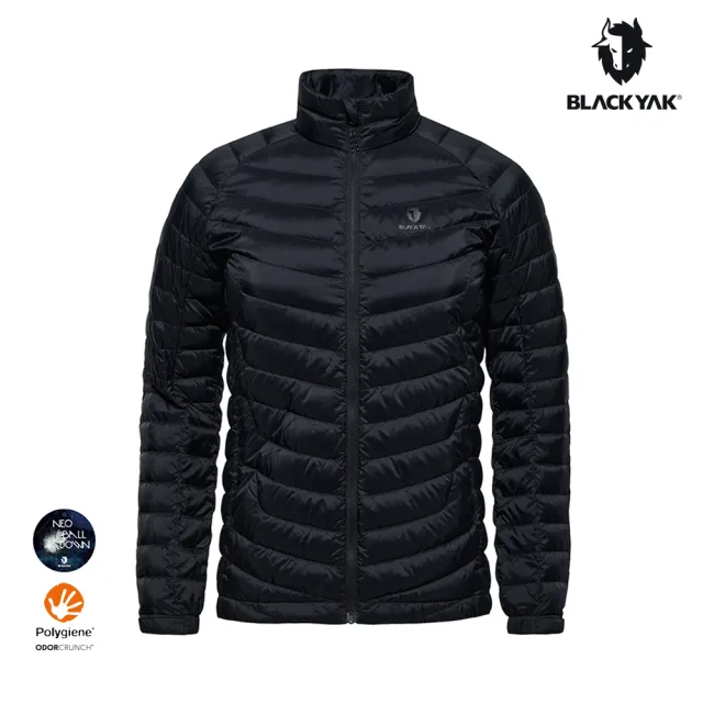 【BLACKYAK】女 DAILY SLIM羽絨外套[黑色]BYEB2WJ401(秋冬 輕量羽絨 抗菌 立領外套女款)