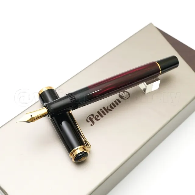 【Pelikan】百利金《M200 鋼筆 Red Marbled 紅色大理石紋》