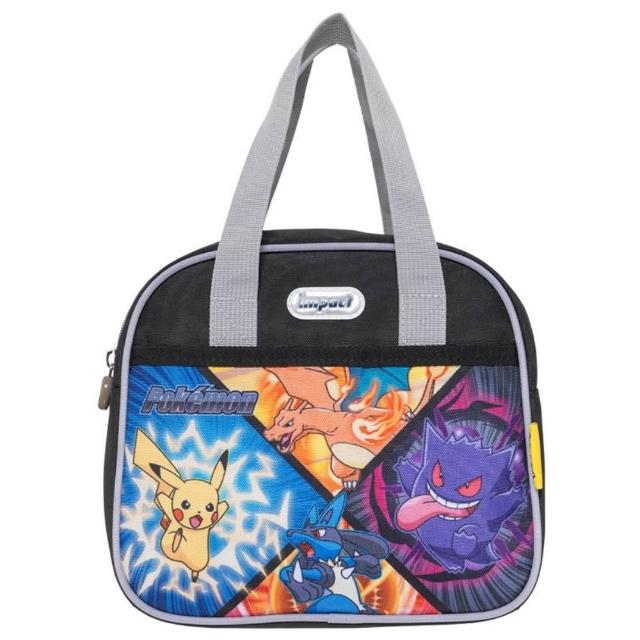 【IMPACT 怡寶】寶可夢 皮卡丘 小火龍 耿鬼 路卡利歐 午餐袋 便當袋 IMPKMN06BK