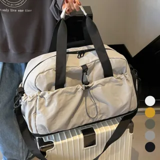 【Tourix】質感機能可擴展旅行袋 獨立鞋位 防潑水乾濕分離 拉桿包行李袋旅遊收納袋 側背登機包健