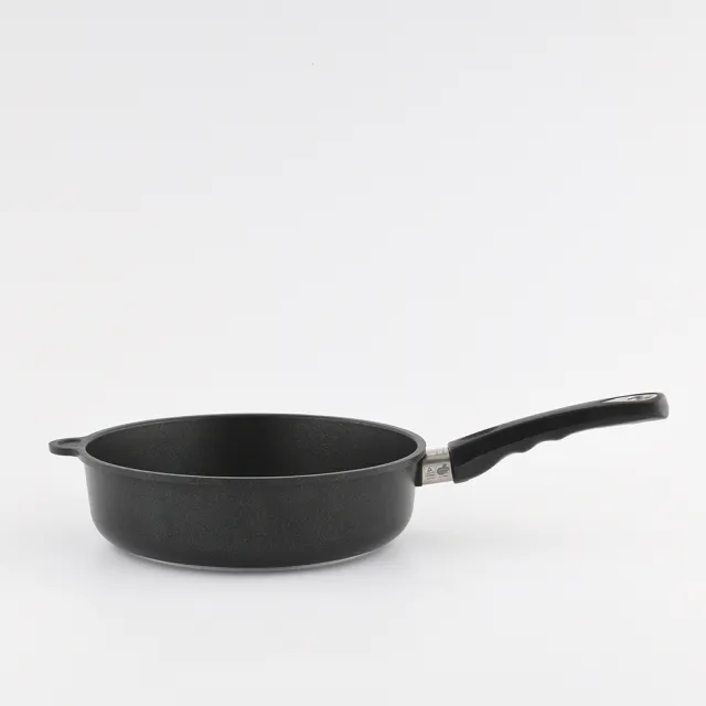【AMT】經典平底深炒鍋 26cm 7cm深 不沾鍋 電磁爐 IH爐可用(平輸品)