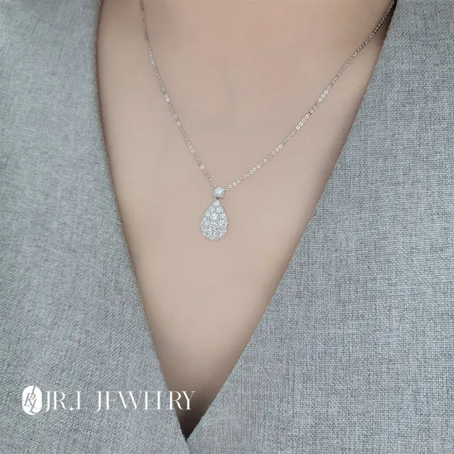 【JR.L金瑞利珠寶】雙12 1克拉 真心如初 輕奢系列項鍊(培育鑽石 18K金系列A)