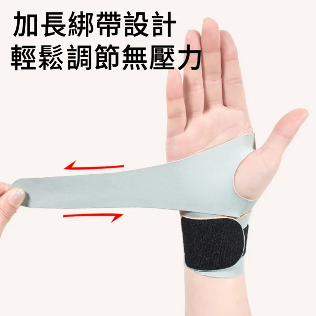 【MUAN】超薄透氣加壓護腕帶1入(運動護腕/手腕腱鞘護具/滑鼠手媽媽手防護/透氣護手套)