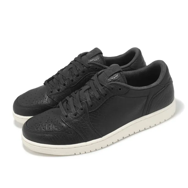 【NIKE 耐吉】休閒鞋 Air Jordan 1 Retro Low NS 男鞋 黑 無勾 荔枝皮 復刻 AJ1(848775-005)