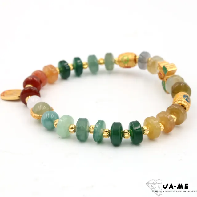 【JA-ME】天然A貨翡翠高品質冰種滿色925純銀手珠(年終慶/聖誕節/交換禮物/現貨/僅此一件)