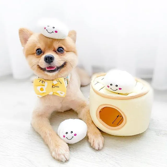 【ZippyPaws】益智躲貓貓-美味小籠包(有聲玩具 益智玩具 藏食玩具)
