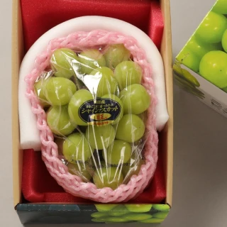 【RealShop】日本岡山晴王麝香大串葡萄淨重500-600g±10%x1房禮盒(送禮精品 真食材本舖 中秋禮盒)