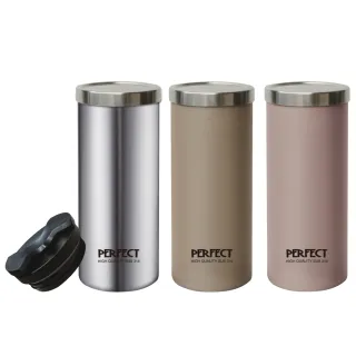【PERFECT 理想】極緻316真空雙蓋咖啡杯-450cc(台灣製造)