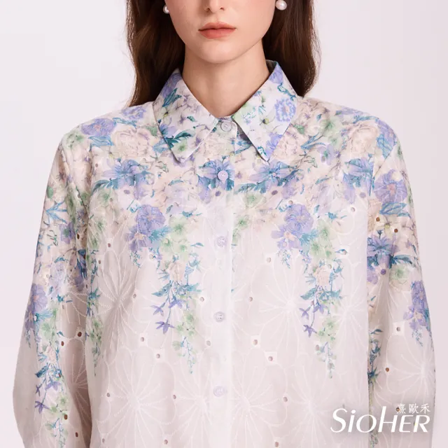 【SiOHER 熹歐禾】現貨 鏤空精繡上衣三件組(女裝/女上衣/圓領/T恤)