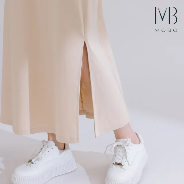 【MO-BO】MIT涼感抗菌除臭撞色裙子