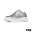 【FitFlop】RTG 套穿式皮革休閒鞋-女(銀色)