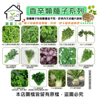 【蔬菜工坊】香辛類種子系列-各包裝數量詳見內文及圖片說明(九層塔 芹菜 芫荽 香菜)