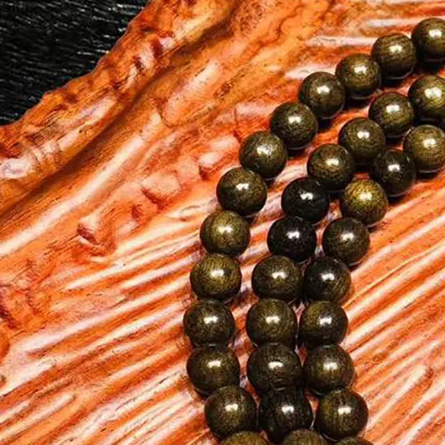 【桃花源創意工坊】正宗陰沉金絲楠木108顆(手鍊)