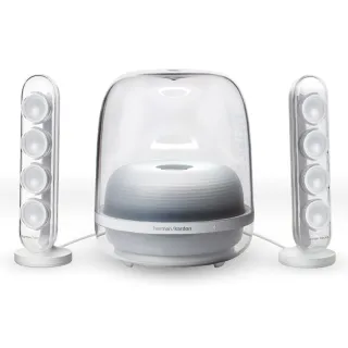 【Harman Kardon】藍牙喇叭 SoundSticks 4 經典水母 2.1聲道 透白(上網登錄保固兩年)