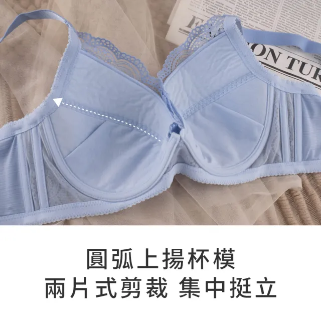 【玉如阿姨】迷漫浪花內衣※0678奶膚(F罩 大罩杯 挺立 包覆 包副乳 台灣製)