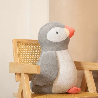 【YVONNE 以旺傢飾】海鸚鵡立體抱枕-迷霧灰