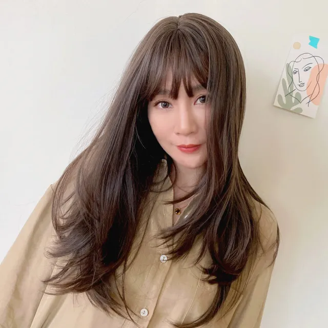【魔髮樂】全頂假髮 65CM直髮 C8292(韓系假髮 微甜直髮 仿真假髮 整頂假髮)